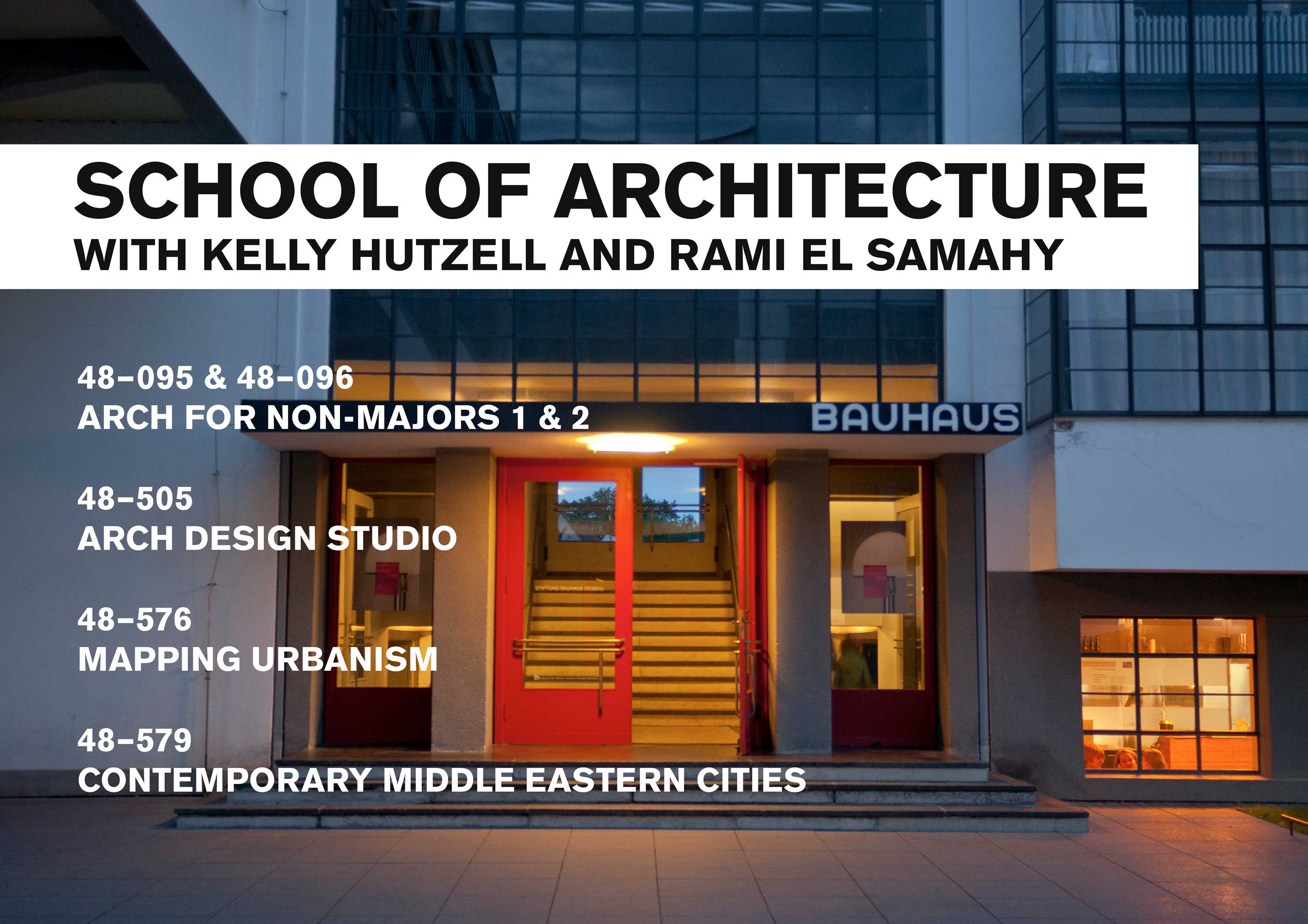 Carnegie Mellon School of Architecture Kelly Hutzell Rami El Samahy
