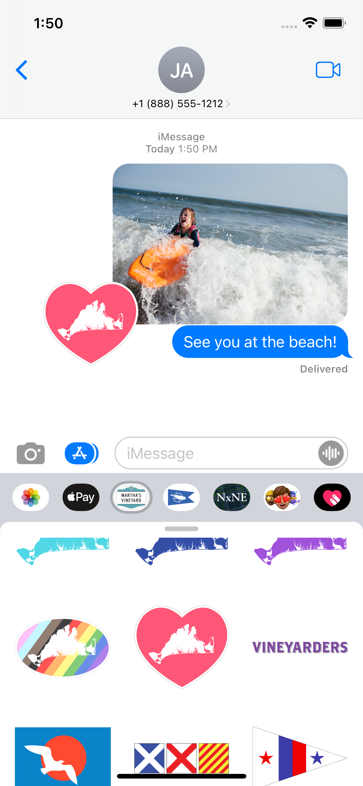 Screenshot for Martha's Vineyard iMessage Sticker Pack
