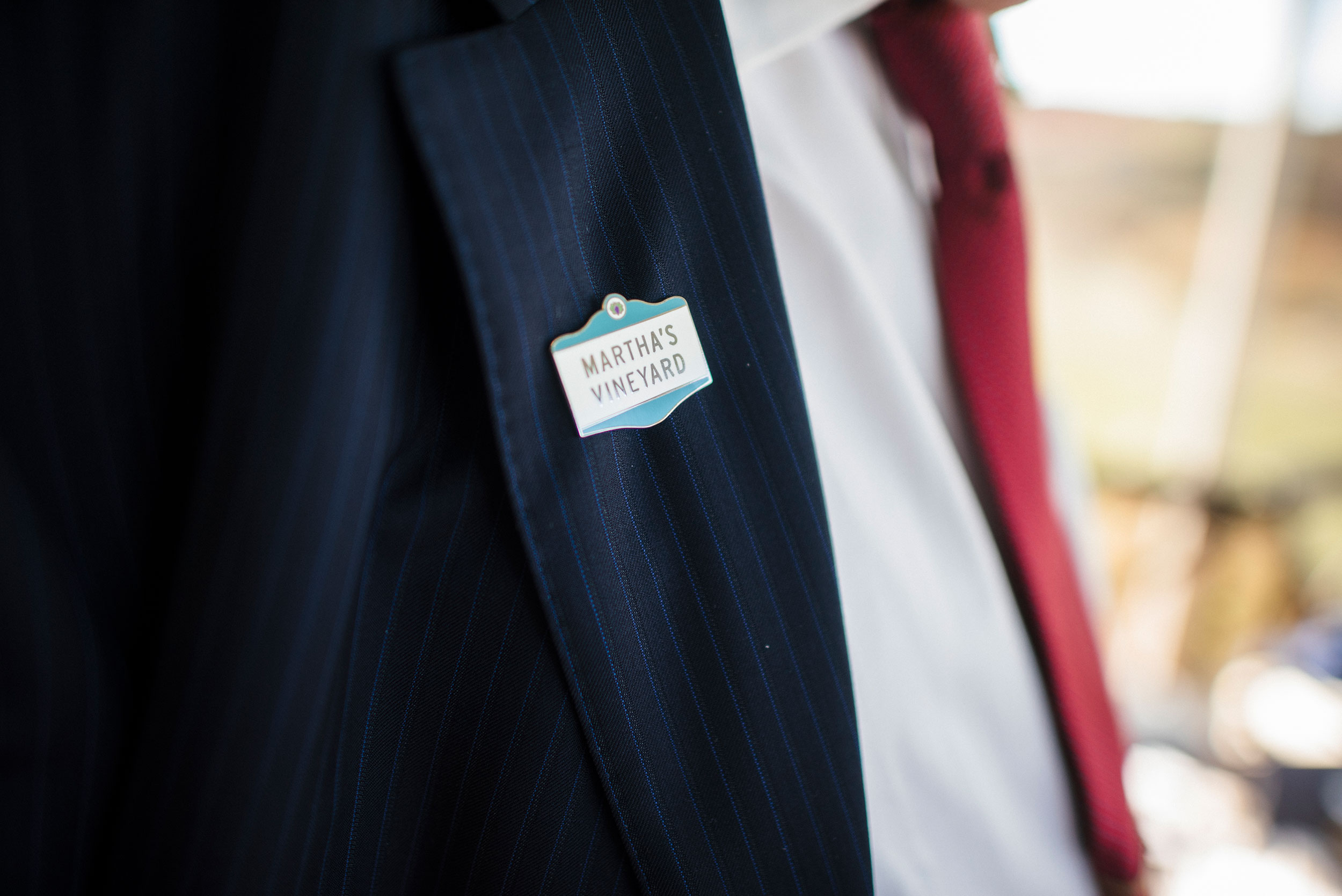 Martha's Vineyard Enamel Pin Wedding Gift