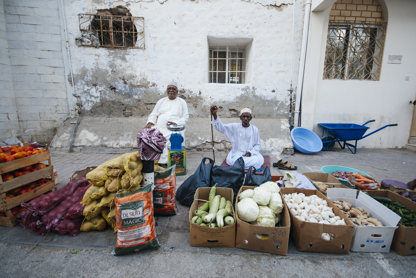 Muscat, Oman vegetable merchants